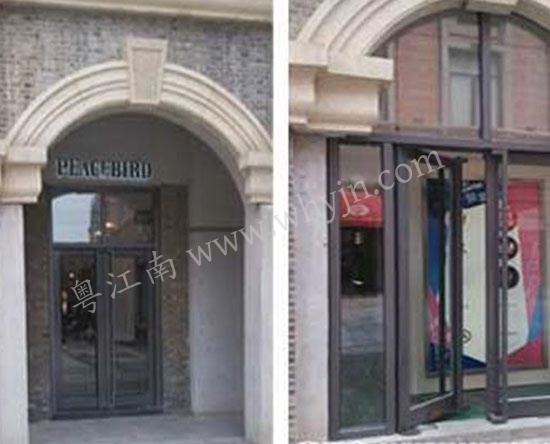 萬(wàn)達(dá)店面有框玻璃地簧門
